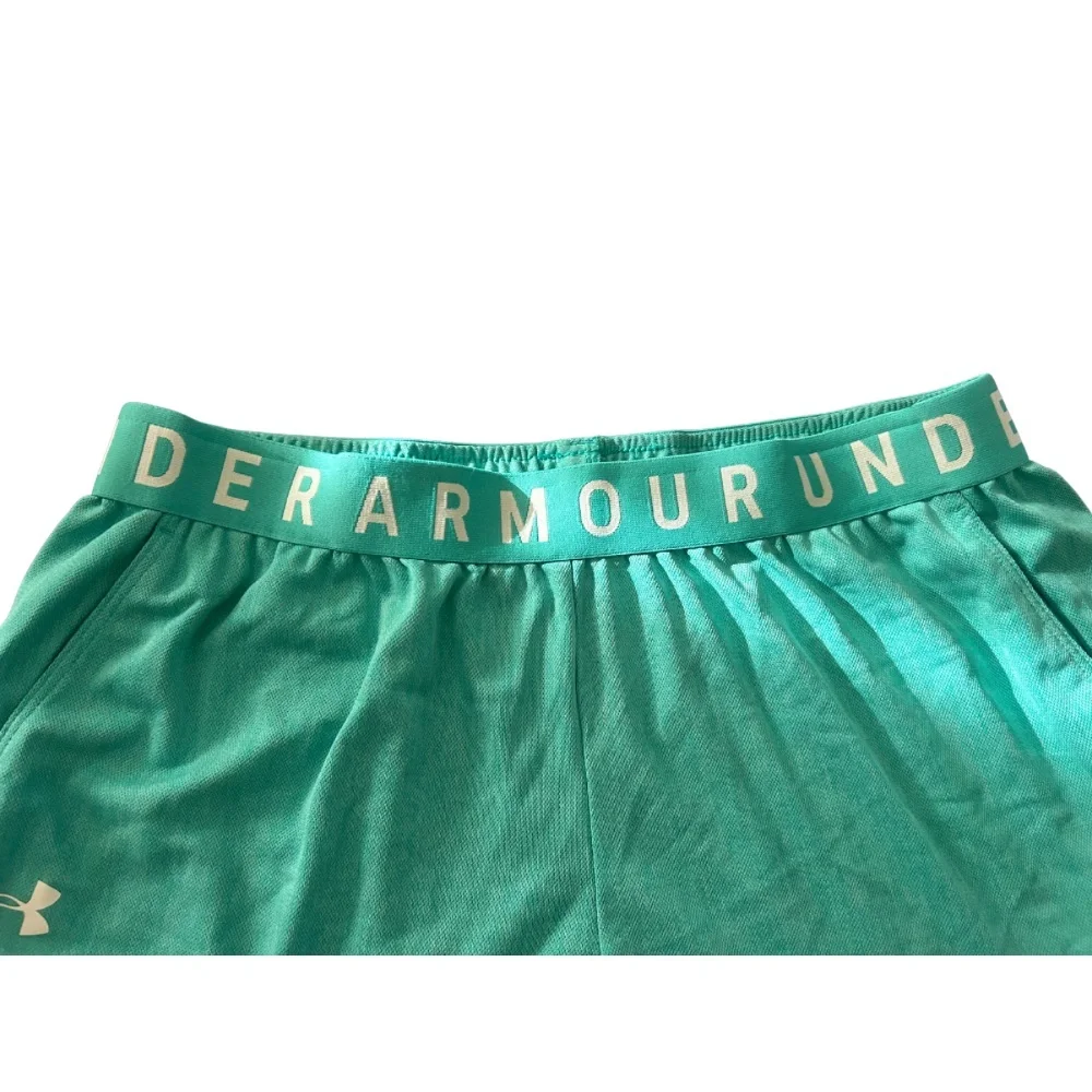 Under Armour Women's Aqua Athletic Shorts - Picture 2 of 7